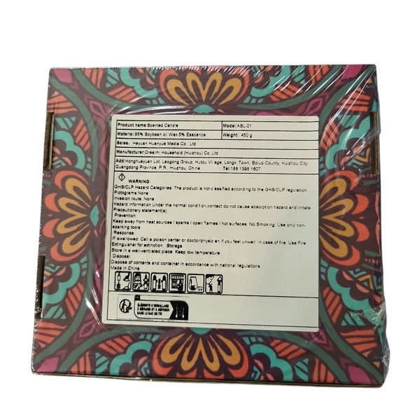 New In Box 4 Pc Colorful Scented Candle Set - Picture 3 of 7